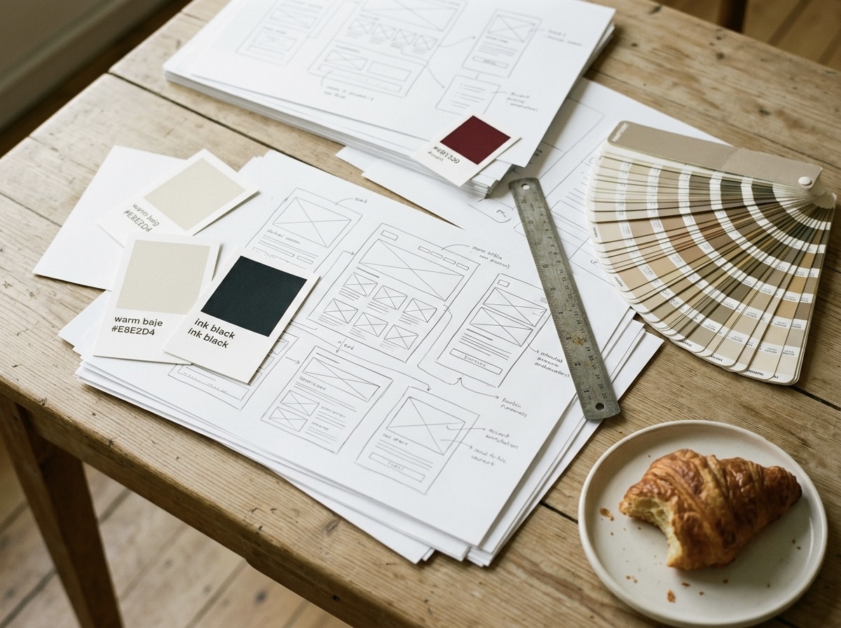 Design — макеты, цветовые свотчи, Pantone